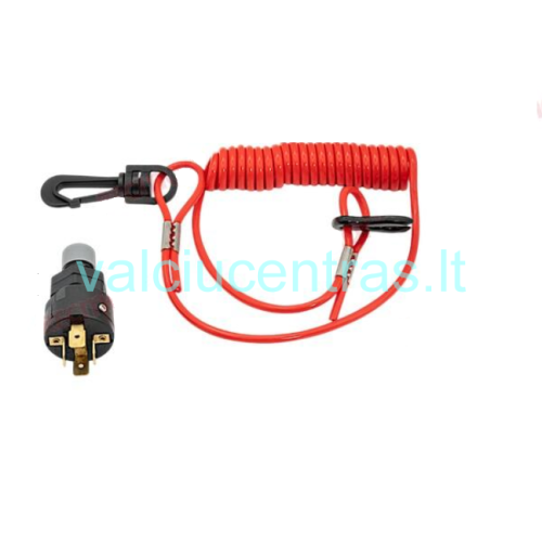 Stop raktas su jungikliu 12V